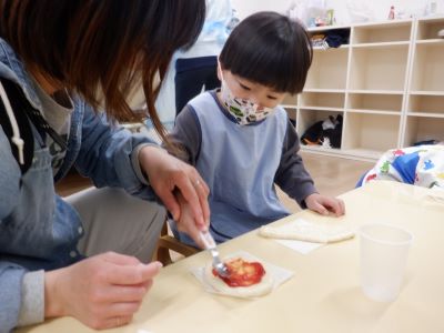 ピザクッキング